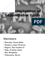 Characterization of Saponifiable Lipids