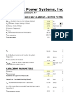 Filter Design Calculation C High Pass Notch High Pass Filters