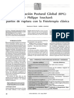 Reeducacion Postural Global RPG Dialnet PDF