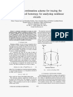 Numerical Continuation Scheme For Tracing The Double Bounded Homotopy For Analysing Nonlinear Circuits