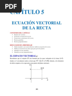 Ecuacion Vectorial de La Recta