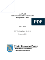 Matlab For Economists