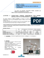 CPHY-208 Extraction D Une Espece Chimique Fiche Eleve