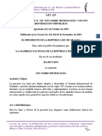 Ley 225 Ley Sobre Metrología.