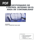 Normas de Control Interno para El Area de Contabilidad Publica