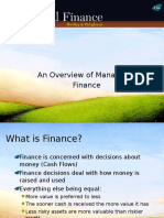 Overview of Managerial Finance