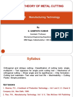 Theory of Metal Cutting 2