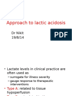 Approach To Lactic Acidosis