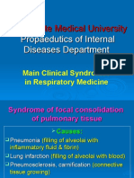 Main Clinical Syndromes in Respiratory System