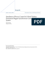 Simulation of Power Control of A Wind Turbine PMSG