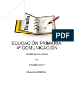 Evaluación de 4°, 5° y 6° Grado de Ed. Primaria (Comunicación y Matemática)