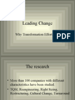 Leading Change: Why Transformation Efforts Fail