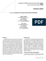 Effective Modeling of Fatigue Crack Growth in Pipelines