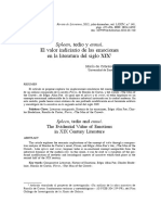 Spleen, Tedio y Ennui. El Valor Indiciario de Las Emociones en La Literatura Del Siglo XIX1