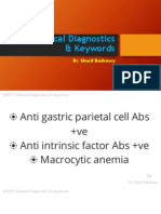 MRCP Classical Diagnostics Keywords