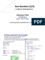 Random Numbers (2/3) : Non - Uniform Distribu/ons