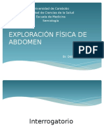 Exploración Física de Abdomen