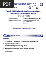 OpenFOAM in Non-Linear Stress Analysis - Modeling Adhesive JointsTropsaUniVarazdin