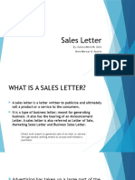 Sales Letter