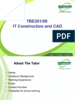 TBE201/05 IT Construction and CAD