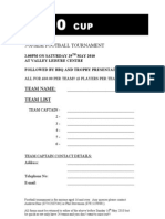 2020 Cup Registration Form 2010