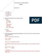 Lista de Exercicios PH e Solucoes II - RESOLUCOES