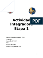 Actividad Integradora Filosofía Etapa 1