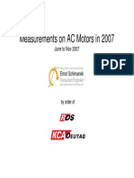 Activities On AC Motors in 2007