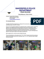 Bakersfield Police Department: Press Release