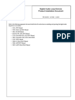 Digital Audio Loop Devices Product Installation Document