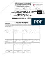 Pgc-Pa-001 Plan de Gestion de Calidad Construccion de Pataformas y Accesos Hpgr....