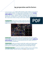 Marker Making Preparation and Its Factors