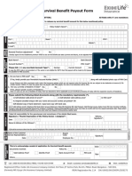 Survival Benefit Payout Form