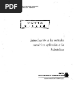 Metodos Numericos Aplicados A La Hidráulica