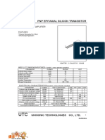 UTC A928A PNP Epitaxial Silicon Transistor: Audio Power Amplifier