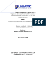 ANALISIS DE CASO I. COMERCIO ELECTRONICO DE UN SUPERMERCADO PEQUENO Tarea