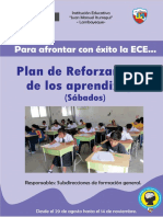 Plan de Reforzamiento de Aprendizajes