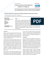 Approach To Phytochemistry and Mechaniasm of Action of Plants Having Antidiabetic Activity