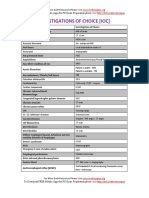 Investigation of Choice Compilation For NEET PG, USMLE, PLAB and FMGE (MCI Screening Exams)