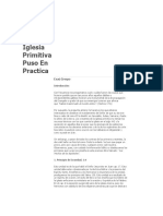 Diez Principios Que La Iglesia Primitiva Puso en Practica