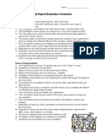 Lab Report Evaluation