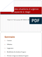 Prévention Des Situations D'urgence Et Capacité À Réagir