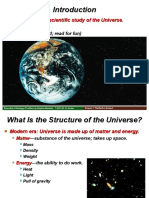 The Scientific Study of The Universe.: Cosmology