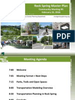 Rock Spring Master Plan: Community Meeting #5 February 25, 2016