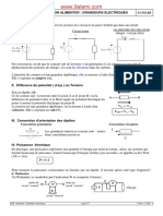 Fonction Alimenter Grandeurs Electriques N.L.techNIQUE PROF S.charI