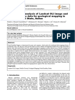 An Integrated Analysis of Landsat OLI Image and Satellite Gravity Data For Geological Mapping in North Kordofan State, Sudan