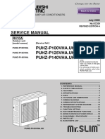 Service Manual PUHZ P100 140VHA