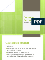 Cesarean Section Report Richard Lim