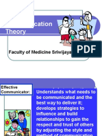 Communication Theory: Faculty of Medicine Sriwijaya University