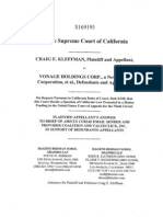 Kleffman v. Vonage (California Supreme Court) - Response To Brief of Amici Curiae